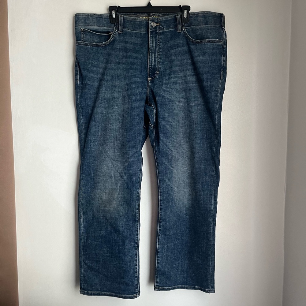 Relaxed Fit Lee Straight Leg Denim Jeans for Men